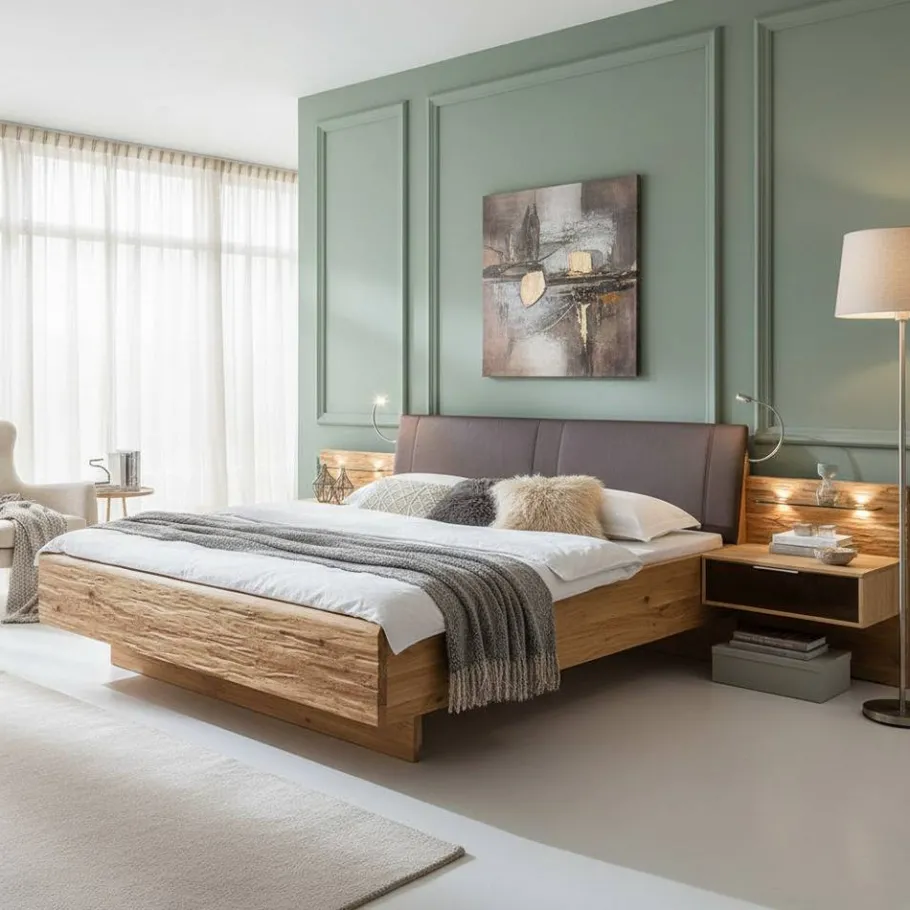 Best Wohnen Design Bettanlage mit LED - Ornany (dreiteilig)