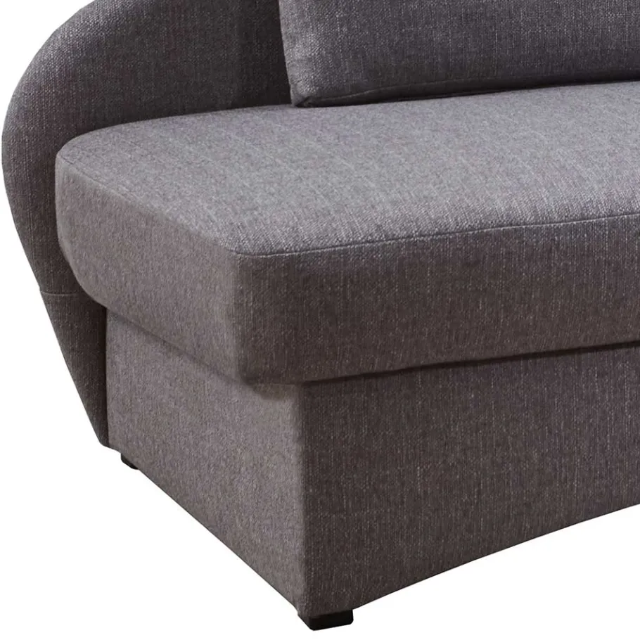 Best Wohnen Design Bettcouch in Grau - Maelas