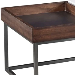 Discount Wohnen Design Couchtisch aus Stein & Furnier - Giulietta
