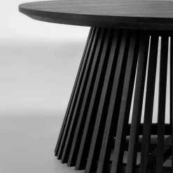 Best Wohnen Design Couchtisch aus Zedrachholz in Schwarz - Benns
