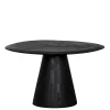 Clearance Wohnen Design Couchtisch in Schwarz Massivholz - Standing
