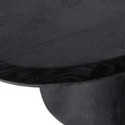 Clearance Wohnen Design Couchtisch in Schwarz Massivholz - Standing
