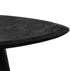 Clearance Wohnen Design Couchtisch in Schwarz Massivholz - Standing