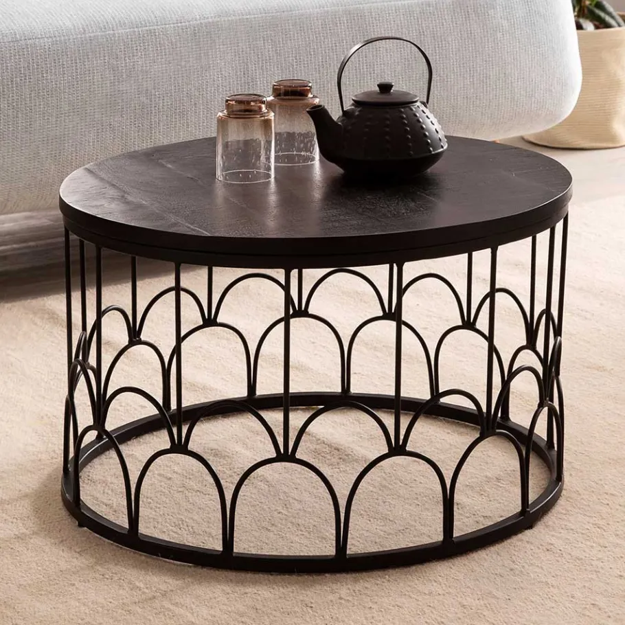 New Wohnen Design Couchtisch mit Ringgestell - Heraklion