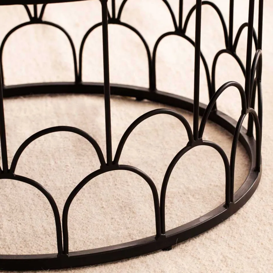 New Wohnen Design Couchtisch mit Ringgestell - Heraklion