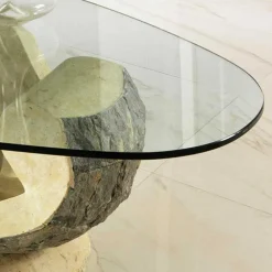 Online Wohnen Design Couchtisch Ricana mit Glasplatte