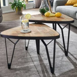 Online Wohnen Design Couchtische dreieckig - Concoret (zweiteilig)