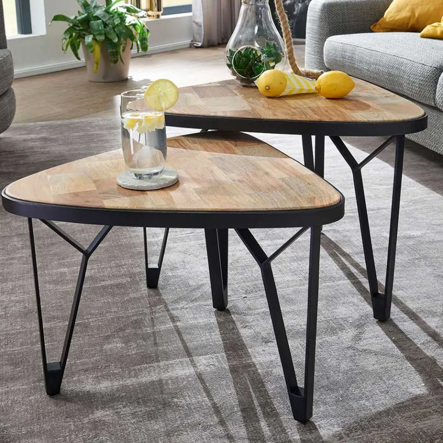 Online Wohnen Design Couchtische dreieckig - Concoret (zweiteilig)