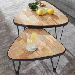 Online Wohnen Design Couchtische dreieckig - Concoret (zweiteilig)