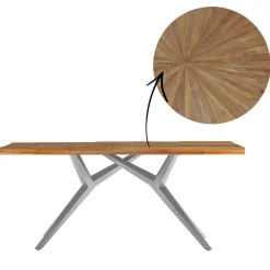Outlet Wohnen Design Esstisch aus Recyclingholz Teak - Cemido