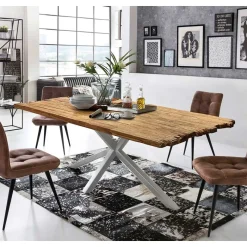 Outlet Wohnen Design Esszimmertisch aus Recyclingholz Teak - Burgos