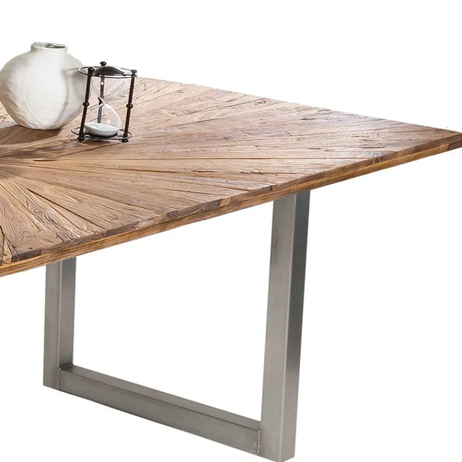 New Wohnen Design Esszimmertisch aus Altholz Teak - Liberty
