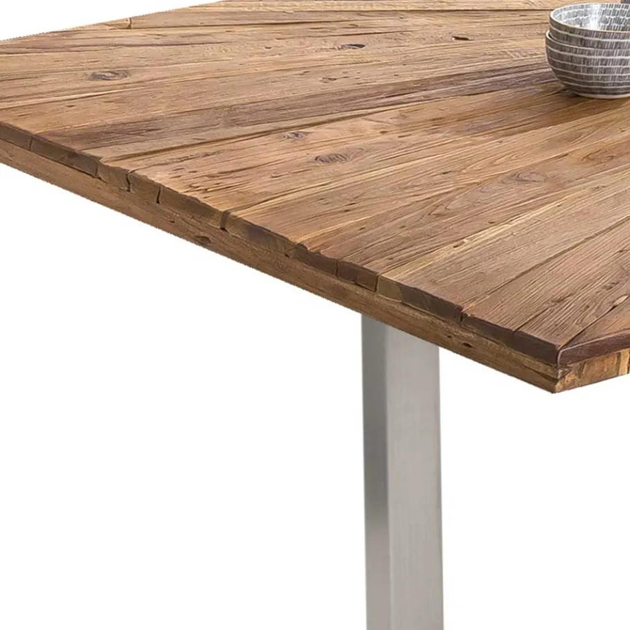 New Wohnen Design Esszimmertisch aus Altholz Teak - Liberty