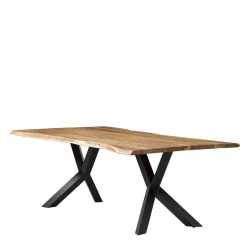 Sale Wohnen Design Esszimmertisch mit Naturkanten Platte - Kobi
