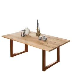 Clearance Wohnen Design Esszimmertisch mit geölter Holzplatte - Aschau