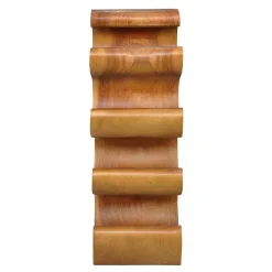New Wohnen Design Flaschenregal aus Suar Massivholz - Teako