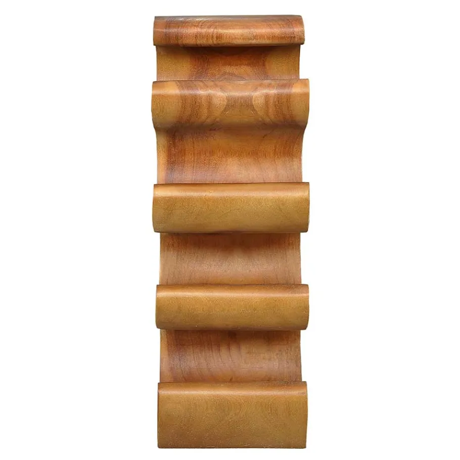 New Wohnen Design Flaschenregal aus Suar Massivholz - Teako
