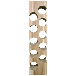 Best Wohnen Design Flaschenregal aus Mangobaum Massivholz - Yucata