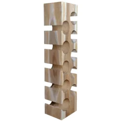 Best Wohnen Design Flaschenregal aus Mangobaum Massivholz - Yucata