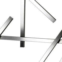 Discount Wohnen Design Garderobe aus gebürstetem Edelstahl - Lomarios
