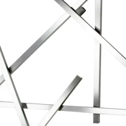 Discount Wohnen Design Garderobe aus gebürstetem Edelstahl - Lomarios