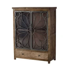Sale Wohnen Design Highboard mit Glas Metalltüren - Everton