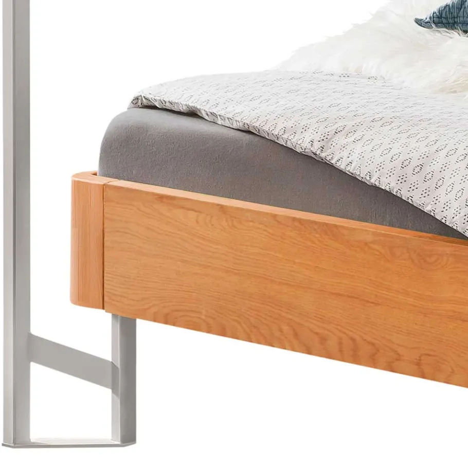 Hot Wohnen Design Himmelbett in Eiche Natur & Weiß - Risa