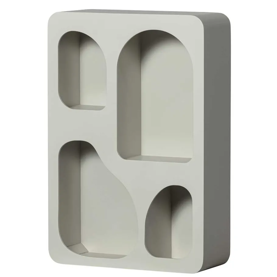 Outlet Wohnen Design Hängeregal in Hellgrau - Martinus