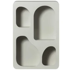 Outlet Wohnen Design Hängeregal in Hellgrau - Martinus