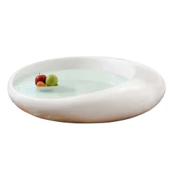 New Wohnen Design Hochglanz-Wohnzimmertisch mit Weißglas - Envitzia
