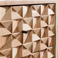 Online Wohnen Design Holz Nachtkommode aus Akazie - Liniavo