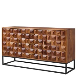 Best Wohnen Design Holz Sideboard mit Bügelgestell - Rusty