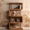 Outlet Wohnen Design Holzregal aus Akazie Massivholz - Selrito