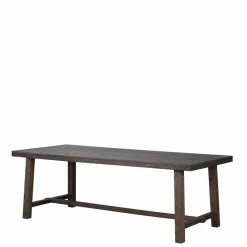 Discount Wohnen Design Holztisch aus Eiche dunkel lackiert und gebürstet - Vedraza