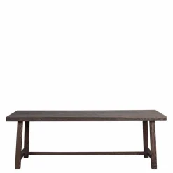 Discount Wohnen Design Holztisch aus Eiche dunkel lackiert und gebürstet - Vedraza