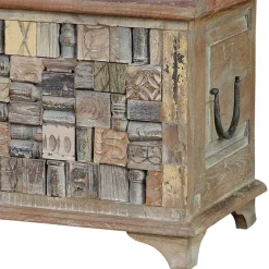 Discount Wohnen Design Holztruhe mit flachem Deckel - Gregoriana