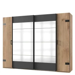 Online Wohnen Design Kleiderschrank mit Spiegeln - Enegal