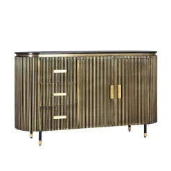 Clearance Wohnen Design Kombi-Kommode mit Marmorplatte - Hayato