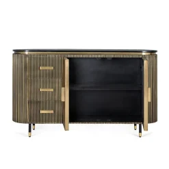 Clearance Wohnen Design Kombi-Kommode mit Marmorplatte - Hayato