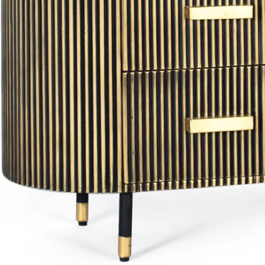 Clearance Wohnen Design Kombi-Kommode mit Marmorplatte - Hayato