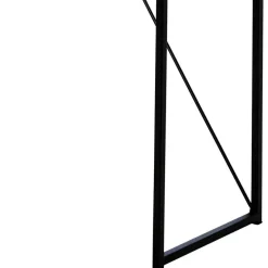 Wohnen Design Konsolentisch mit Schwarzglas Platte - Burano