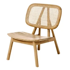 Clearance Wohnen Design Loungestuhl aus Rattan & Teak - Plataya