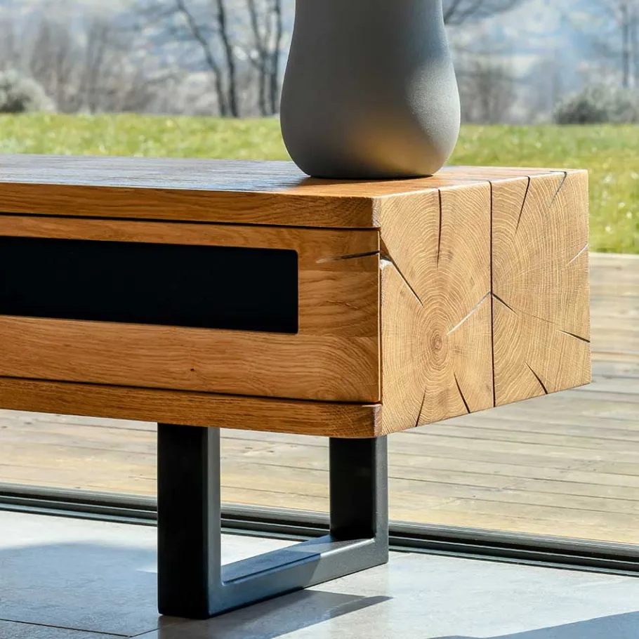 Online Wohnen Design Lowboard im Industry und Loft Stil - Ventida
