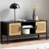 Best Wohnen Design Lowboard in Schwarz und Natur - Around