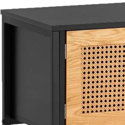 Best Wohnen Design Lowboard in Schwarz und Natur - Around