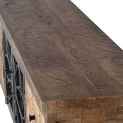 Hot Wohnen Design Lowboard mit Glas Metalltüren - Everton