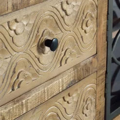 Hot Wohnen Design Lowboard mit Glas Metalltüren - Everton