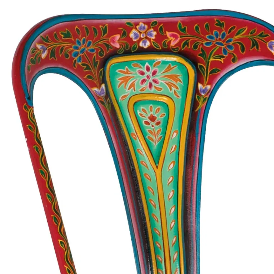 Online Wohnen Design Metallstühle Bunt - floral gemustert - Numento (2er Set)