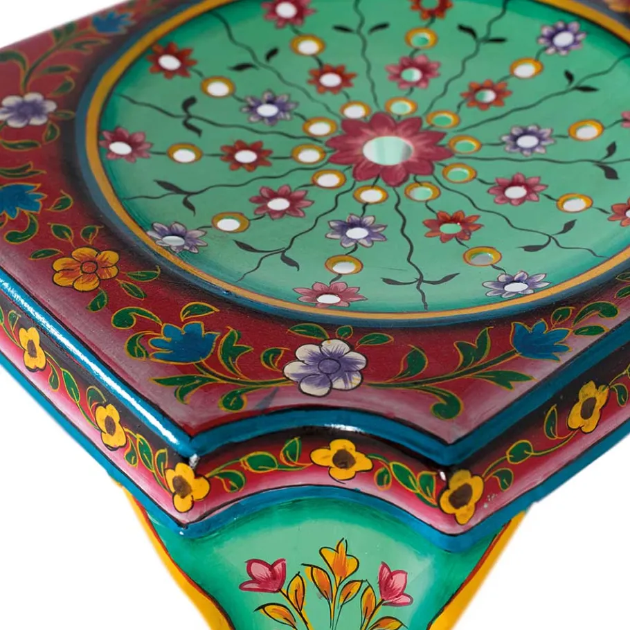 Online Wohnen Design Metallstühle Bunt - floral gemustert - Numento (2er Set)