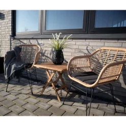 Discount Wohnen Design Outdoor Möbel Set - Gumerus (dreiteilig)